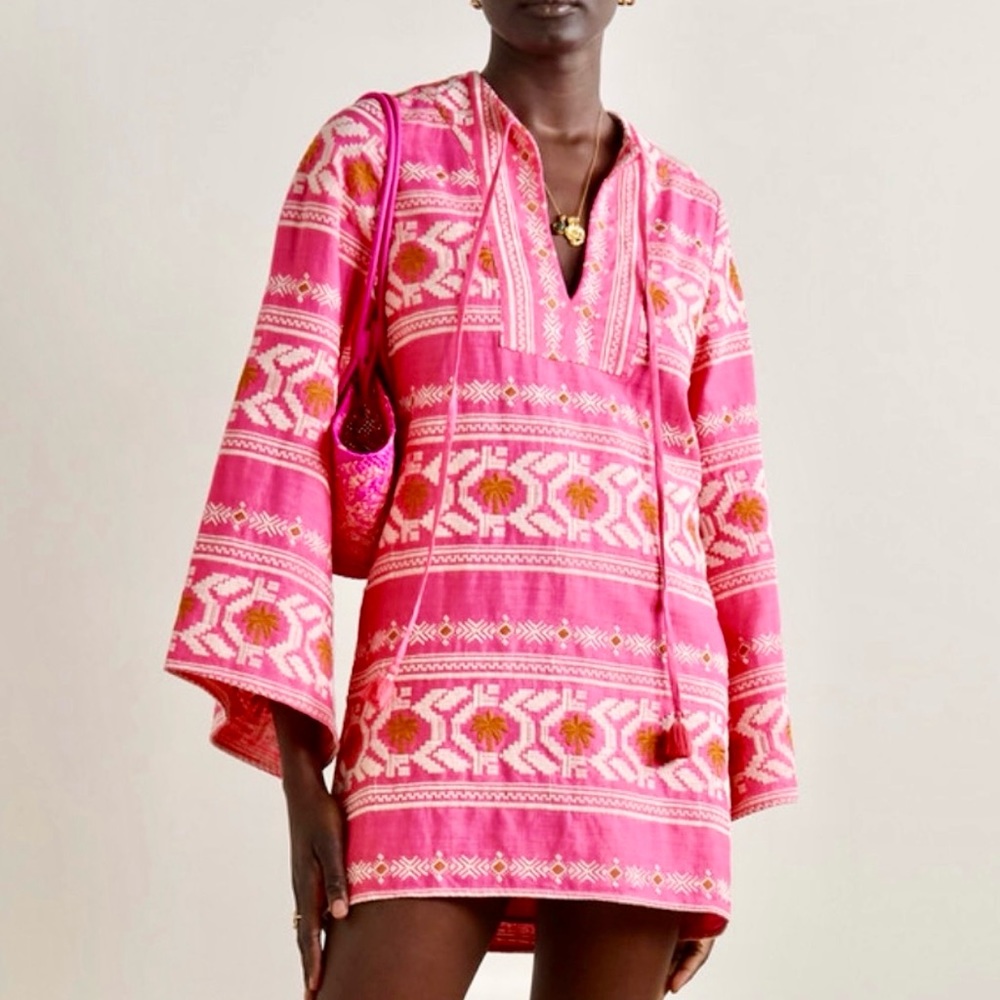 🌺🎉HP🎉🌺 NWOT Johanna Ortiz Apurimac Embroidered Mini Dress - Picture 2 of 16